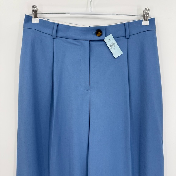 Ann Taylor The Petite Modern Wide Leg Trouser in Cool Cascades 12 Petite NWT - Picture 6 of 15